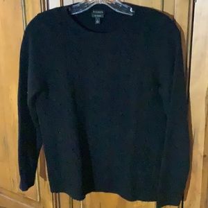 Black, Talbots, cashmere sweater size large